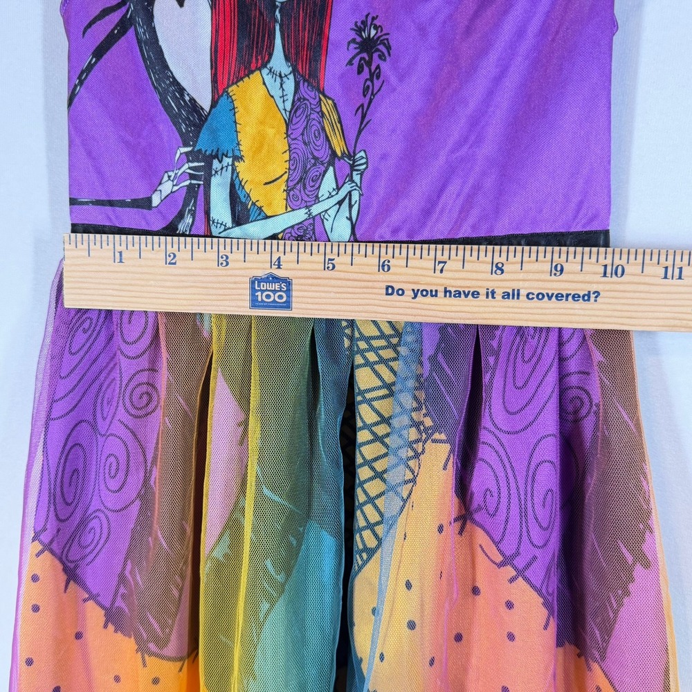 Disney Nightmare Before Christmas Jack Sally Nightgown Dress Girls S 6 6X Purple - Picture 4 of 6